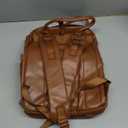 BabbleRoo Leather Diaper Bag Backpack - Baby Essentials Travel Baby Bag, Multi function, Waterproof, with Changing Pad, Stroller Straps & Pacifier Case  Unisex, Natural Brown (Vegan Leather, Natural Brown)