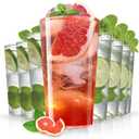 Liacere Plastic Drinking Glasses Set of 12-18oz Highball Clear Reusable Plastic Glasses Colors, Water Glasses Cups, Bar Tumbler Glassware Set for Beer, Juice, Cocktail, Milk