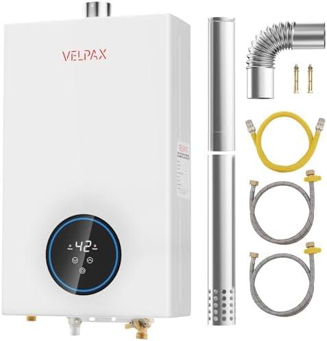 Propane Tankless Water Heater, 4.74GPM 18L Indoor,Constant propane water heater,Instant Hot Propane Gas water heater with Fahrenheit Digital Display,Multi-Protection