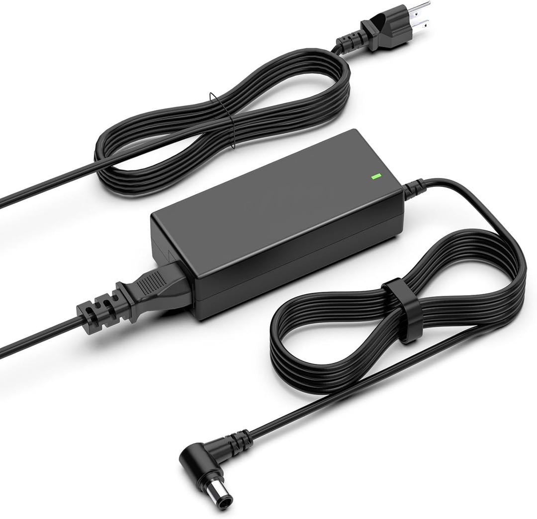ROLADA 19V Power Adapter Compatible with LG Monitors 24M47H-P, 24MP55HQ, 19", 22", 24" Displays; Compatible with Samsung 32" TVs J5003, J5205, UN32J4000, UN32J5205, A4819-FDY Power Supply Cord