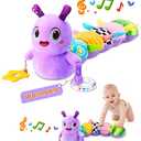 Baby Toys 06 Months, Washable Baby Musical Caterpillar Toys with 10 Kid's Song,Rattles,BabyTeething Toys,Suitable for 06, 612 Months Infant Tummy Time Toy,Newborn Baby Boy&Gril Scensory Gifts