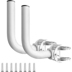 2 Pack Adjustable Universal Wireless Bridge Bracket Mount, Pole and Wall-Mounted Mount for Outdoor Antenna Point to Point AP Access Point Client Bridge CPE