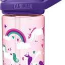 CamelBak Eddy+ Kids Bite Valve Straw Tritan Water Bottle | Kids, with Tritan (Unicorns)