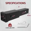 2 Inch Receiver Hitch Extender with 8 Inch Hitch Extension Length Provides More Clearance from Spare Tire and Tailgate