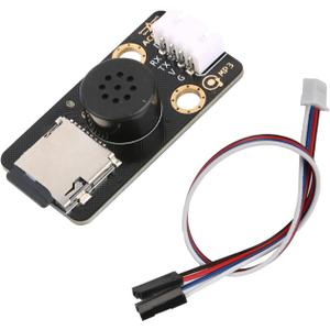 MP3 Decoder Music Player Module for Arduino/ESP32, 128M SD Card/Audio Amplifier, Easy-Plug Voice Broadcast Module, Audio Decoding Player Module, USB 5V Power Supply, Voice Prompts, Broadcast Device