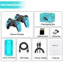 UWDFH Retro Gaming Console, 2026 Gaming Stick Pro, 50000 Games -128GB, 4k HDMI Output, and 2.4GHz Wireless Controller, 48 Classic Emulators, Plug and Play Video Games for TV (Blue) (Blue)