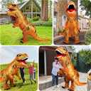 viwzon Inflatable Dinosaur Costume Adult & Kid, Blow Up Trex Costume for Parties Cosplay Funny Inflatable Suit