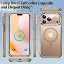 Mist-Armor Designed for iPhone 17 Pro Max Case, [Fit for Mag Safe] [Non-Slip Edge] Military Grade Protective Bumper Silicone Matte Phone Case Cover for iPhone 17 Promax 6.9" Men Women, Gold