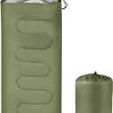 OBTANIM Sleeping Bags Portable Waterproof Camping Sleeping Bag for Adults Kids 4 Seasons Cold Weather or Warm Backpacking Hiking Travel Indoor Outdoor Use (Green)