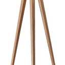 Adesso 6424-12 Director Floor Lamp, 60.25 in, 150 W Incandescent/equiv. CFL, Natural Oak Veneer, 1 Floor Lamp
