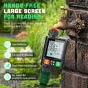 Sprinkler Timer for Garden Hose, Upgrade 10 Program Water Timer with Auto Rain Delay, IP54 Waterproof 3.3“ Large LCD Drip Irrigation System Timers for Plant, Yard, Lawns, Outdoor