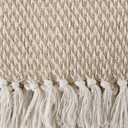 DII Woven Throw Collection 100% Cotton, Basketweave, 50x60, Stone