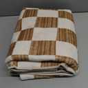 jinchan 3x5 Brown Checkered Area Rugs for Kids Room - Machine Washable Rug Modern Neutral Geometric Lattice Soft Non-Slip Carpet for Nursery Playroom Bedroom Entryway Living Room Home Office