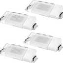 Magnetic Adhesive Vent Cold Air Deflector (4 Pack), for Bedroom/Living Room/Study, Fits Ceiling/Floor/Wall Vents, Screw Hole for Wooden Vents, Adjustable 9"-16" in, Directional Cold Air Diversion