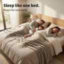 Briliantwerk Twin to King Bed Converter | No Slipping | Innovative Solution as Bed Bridge for Couples & Families | Split King Gap Filler for Adjustable Bed, Installed in < 5 Min