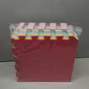 ProSource Foam Puzzle Floor Play Mat for Kids and Babies with Solid Colors, 36 or 16 Interlocking Tiles with Borders, Assorted