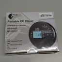 Sunoony Portable CD Player with Bluetooth, Discman CD Player for Car with FM Transmitter, Rechargeable CD Player Portable with Anti-Skip Protection, Headphones, AUX/USB Supported, LCD (Black)