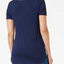 Amazon Essentials Women's Short-Sleeve Scoopneck Tunic, Pack of 2 (Blue, S)