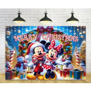 Snow Winter Backdrop for Christmas Party Decorations Merry Christmas Banner Party Supplies Mickeychristmas Photo Background 59x38in Snow Winter Backdrop for Christmas Party Decorations Merry Christmas Banner Party Supplies Mickeychristmas Photo Background 59x38in