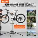 VEVOR Bike Repair Stand, 4-Leg Steel Bicycle Repair Stand, 42.5"-74.8" Adjustable Height Bike Maintenance Work Stand with Magnetic Tool Tray, Foldable Bike Service Stand for Home, Shop (Max 80 Pounds)