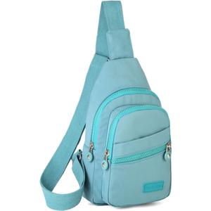 EVANCARY Small Sling Bag for Women Men, Sling Backpack Chest Daypack Crossbody Bag for Travel Outdoor Hiking (Green)