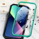 SOiOS for iPhone 13/14/15 Phone Case: for iPhone 16e Protective Cover with Built-in Kickstand | Heavy Duty Military Grade Hard Protection Shock Proof | Durable Dual-Layer Design Green
