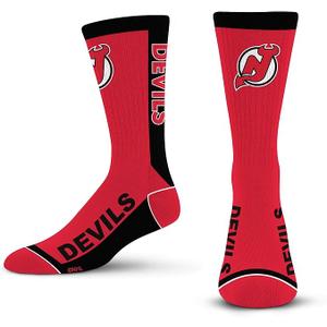 For Bare Feet NHL Unisex Kids Nhl Mvp Crew Sock Youth 2pcs, Adult Size