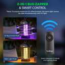 Buzbug 2-in-1 LED Bug Zapper Indoor Outdoor with Smart Control, Up to 50000H LED Bulbs, 3800V High Voltage Mosquito Killer, Electric Fly Zapper & Night Light, Fruit Fly Killer, MA-20