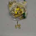 Xinnun 100 Pieces 2 Inch Christmas Ribbon Bows Glitter Twist Tie Pretied Mini Shiny Christmas DIY Polyester Craft Bows for Sewing Appliques Scrapbooking Wedding Gift(Gold)