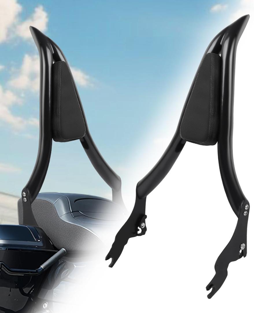 2009-2025 Sissy Bar for Harley Davidson Touring, 26'' Detachable Rear Passenger Backrest for Road King, Road Glide, Street Glide, Ultra Limited, Electra Glide, CVO, Ultra Classic Electra Glide