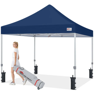 MASTERCANOPY Pop Up Canopy Tent Commercial Grade 10x10 Instant Shelter (Navy Blue)
