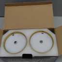 KDG 2 Pack Cordless Table Lamp, Portable LED Desk Lamps, 5000mAh Battery Operated, 3 Color Stepless Dimming Up, for Restaurant, Bedroom, Outdoor Camping, Coffee Shop, Night Light, Rechargeable (Gold)