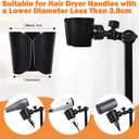 Hair Dryer Stand, Multi Angle Adjustable Blow Dryer Stand Hands Free with Universal Clamp - Allow You to Dry Hair Hand Freely
