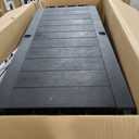 Keter Unity XL Portable Outdoor Table with Stainless Steel Top for Kitchen Prep and Outdoor Storage Cabinet for Grilling Accessories, Dark Grey, X-Large