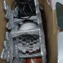 Christmas Tree Topper Lighted with 6 Projection Slides, PliMook Snowflake Christmas Tree Topper LED Rotating 3D Lighted Tree Toppers Glitter Tree Topper Projector for Christmas Tree(Silver)