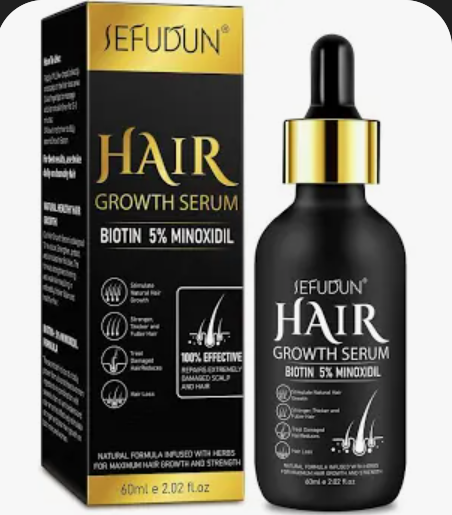 Pack of 2, 5% Minoxidil Hair Growth Oil for Men and Women - Regrowth Serum, Extra Strength Spray for Hair Loss, Thicker Healthier Hair, Beard Growth Kit, Topical Treatment, 2.02 oz,