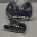 Alagoo 12V Car Fan, Adjustable 4 Inches Dual Head Car Clip Fan for Front/Rear Seat Passenger, 360° Rotatable Cars Fans with Stepless Speed Regulation for Car/Vehicle SUV, RV