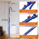 4PK Adjustable Telescopic Support Pole, 54-115 inch Cabinet Jack, Heavy Duty 3rd Hand Support System, 154lbs Load-Bearing for Drywall Lift, Dust Barrier, Cargo Bar