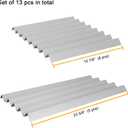 GasSaf 304 Grill Flavorizer Bars Replacement for Weber 7538, Genesis 1000-5000 Grill Parts, Weber Genesis I-IV and Platinum I & II Flavor Bars, Rebuid Parts 304 Stainless Steel Food Grade (13-Pack)