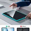 ESR 2 Pack Screen Protector for iPad Air 11 Inch M4/M3/M2 2026/2025/2024 (8th/7th/6th Generation), 9H Tempered Glass with Alignment Frame, Anti-Scratch, Bubble Free, HD Clarity, Apple Pencil Support