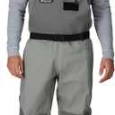 FROGG TOGGS Men's Hellbender Pro Waterproof Stockingfoot Fishing Chest Wader for Fishing, Gray, Large
