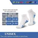 QUXIANG Compression Socks for Women & Men Circulation 3/6/7 Pairs Arch Ankle Support 15-20 mmHg Best for Running Cycling (White)