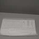 Wireless Keyboard and Mouse Combo - Full-Sized Ergonomic Keyboard with Wrist Rest, Phone Holder, Sleep Mode, Silent 2.4GHz Cordless Keyboard Mouse Set for PC, Laptop - Trueque (Pure White, 1 Pack)