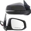 Right Passenger Side Mirror fit for Toyota Tacoma 2016-2022 2023 Rear View Door Mirror Black POWER|SIGNAL|HEAT|With Blind Spot Monitor(Partslink TO1321350)(8Pins)