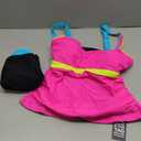 BMJL Women's Tankini Swimsuits Tummy Control Two Piece Bathing Suit Modest Swim Skirt Color Block Swim Suits 2026 (XX-Large, Pink)