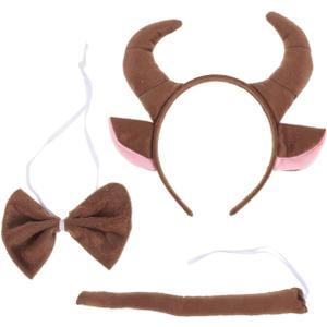 Amosfun Bull Headband - Assorted Color Bull Costume Accessory Ideal for Parties and Decorations 8.26 x 7.48 x 0.78 Inch