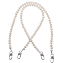 2pcs Metal Pearl Waist Chain for Jeans, Pants, and Bags, Vintage Geometric Design with Buckle for Punk, Hip-Hop, and Casual Styles