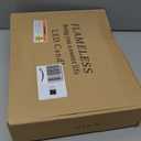 Flickering Flameless Candles with Remote Control and Timer Set of 5 Pc Real Wax LED Pillar Candles, Battery Operated CandlesD2.2H5/5.5"/6"/7"/8" Home Decor Flameless CandlesBlack (black water pattern)