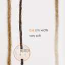 HANNE Dreadlock Extensions 10 Strands Double Ended Dreadlock Extensions 24 Inch Synthetic Dreadlock Extensions Brown Reggae Hip-Hop Dreads Hair Extensions (27#)