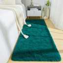 BENRON Soft Runner Rugs for Bedroom 2x6, Washable Long Runners for Hallway Entryway Kitchen Dorm, Fluffy Throw Rug for Kids Girls Room Decor Photo Prop, Teal Green